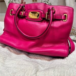 Michael Kors Fuchsia Leather Satchel